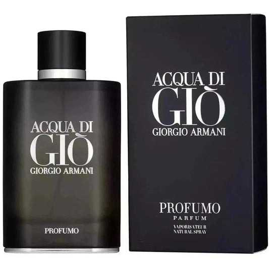 Giorgio Armani Acqua di Giò perfume bottle and packaging on a white background