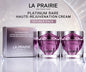 2 Pack La Prairie Platinum Rare Haute-Rejuvenation Cream 30ml